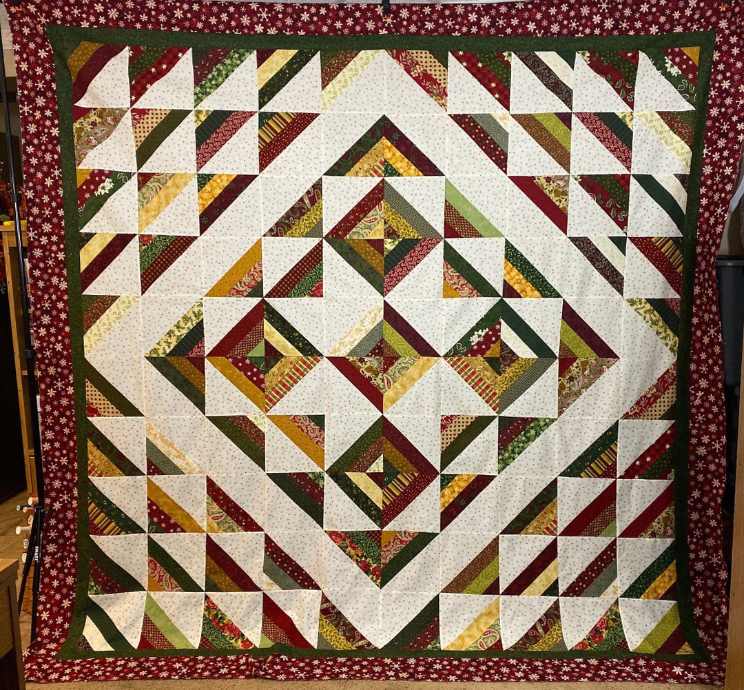 King Size Christmas Quilt Winter Blanket Ready to Quilt or Finished Etsy