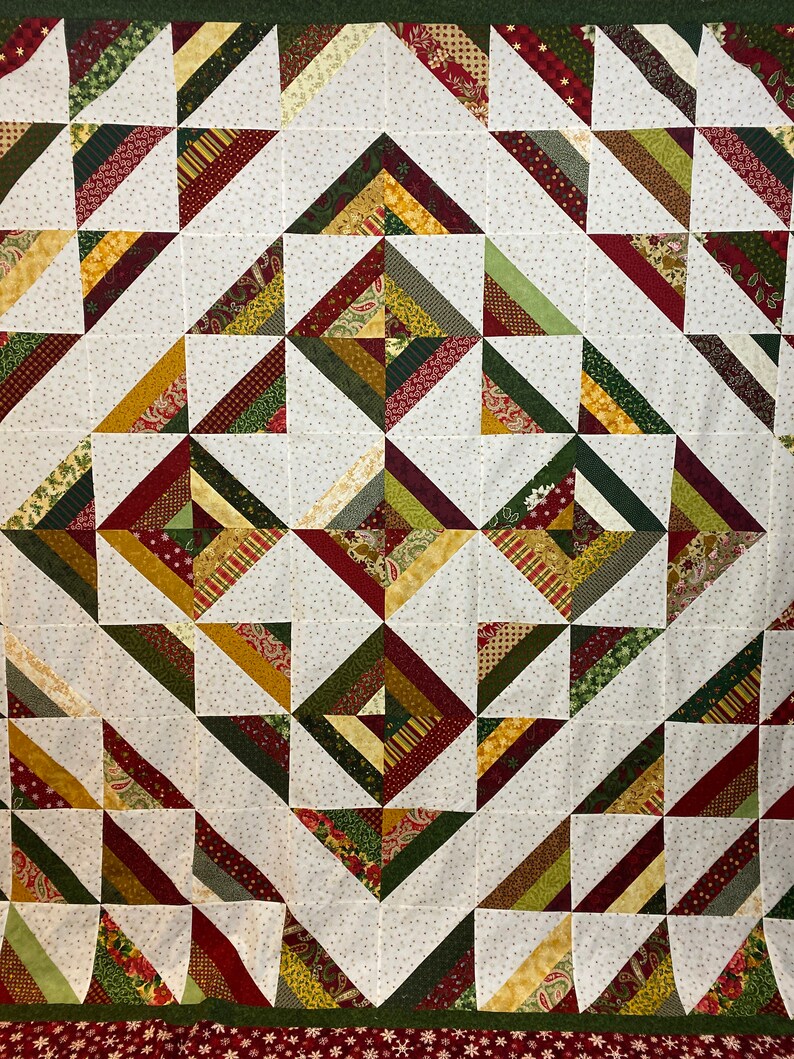 King Size Christmas Quilt Winter Blanket Ready to Quilt or Finished Etsy
