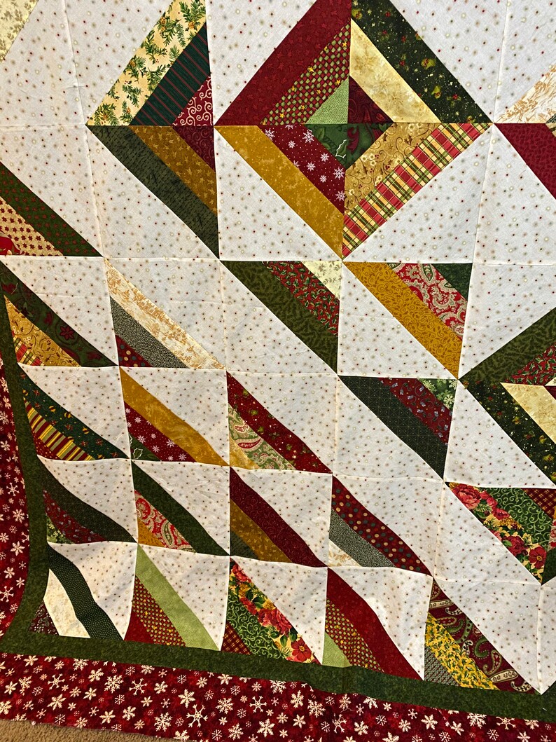 King Size Christmas Quilt Winter Blanket Ready to Quilt or Finished Etsy