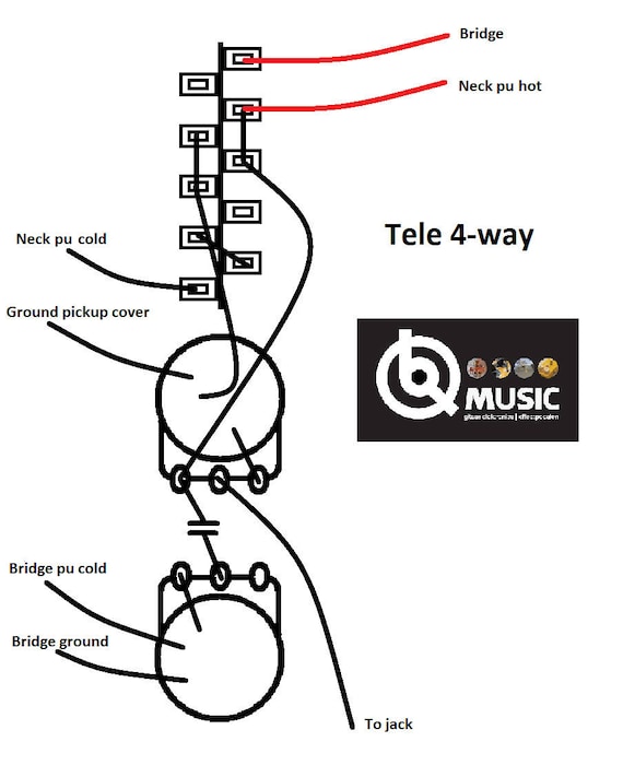 Telecaster 4way スイッチ アップグレード コントロール プレート