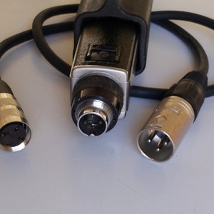Tuchel to XLR adapter cable for vintage microphones, 30cm
