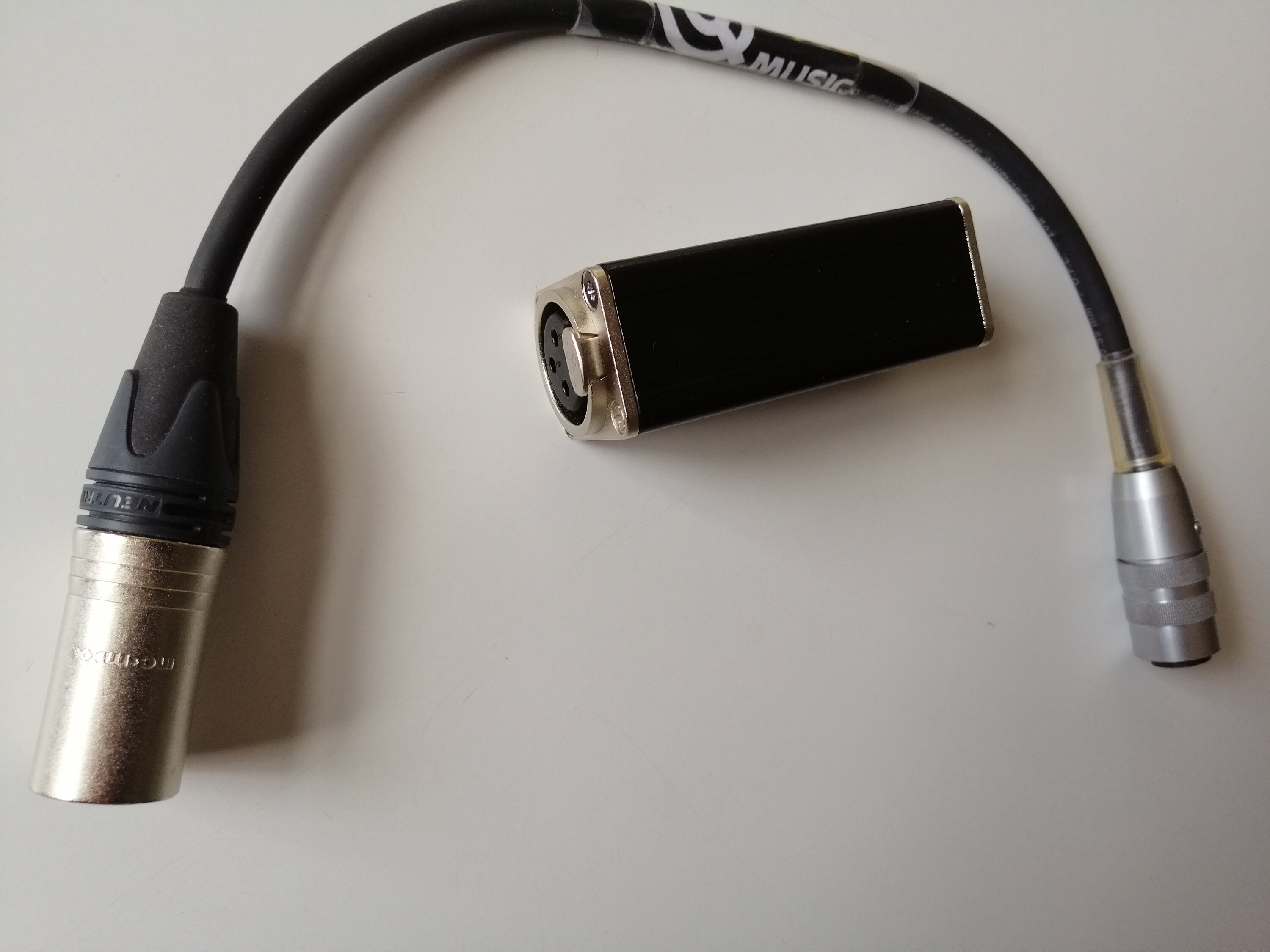 48Vファンタム電源→12V AB電源変換コネクター プロフェッショナル 48V ファンタムから 12V T12 T 電源、A-B 電源