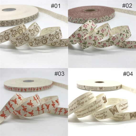 5-10Yards Printed Cotton Ribbon Mr &Mrs 15mm Handmade Home DIY Sewing Craft 5-10Yards Printed Cotton Ribbon Mr &Mrs 15mm Handmade Home DIY Sewing Craft