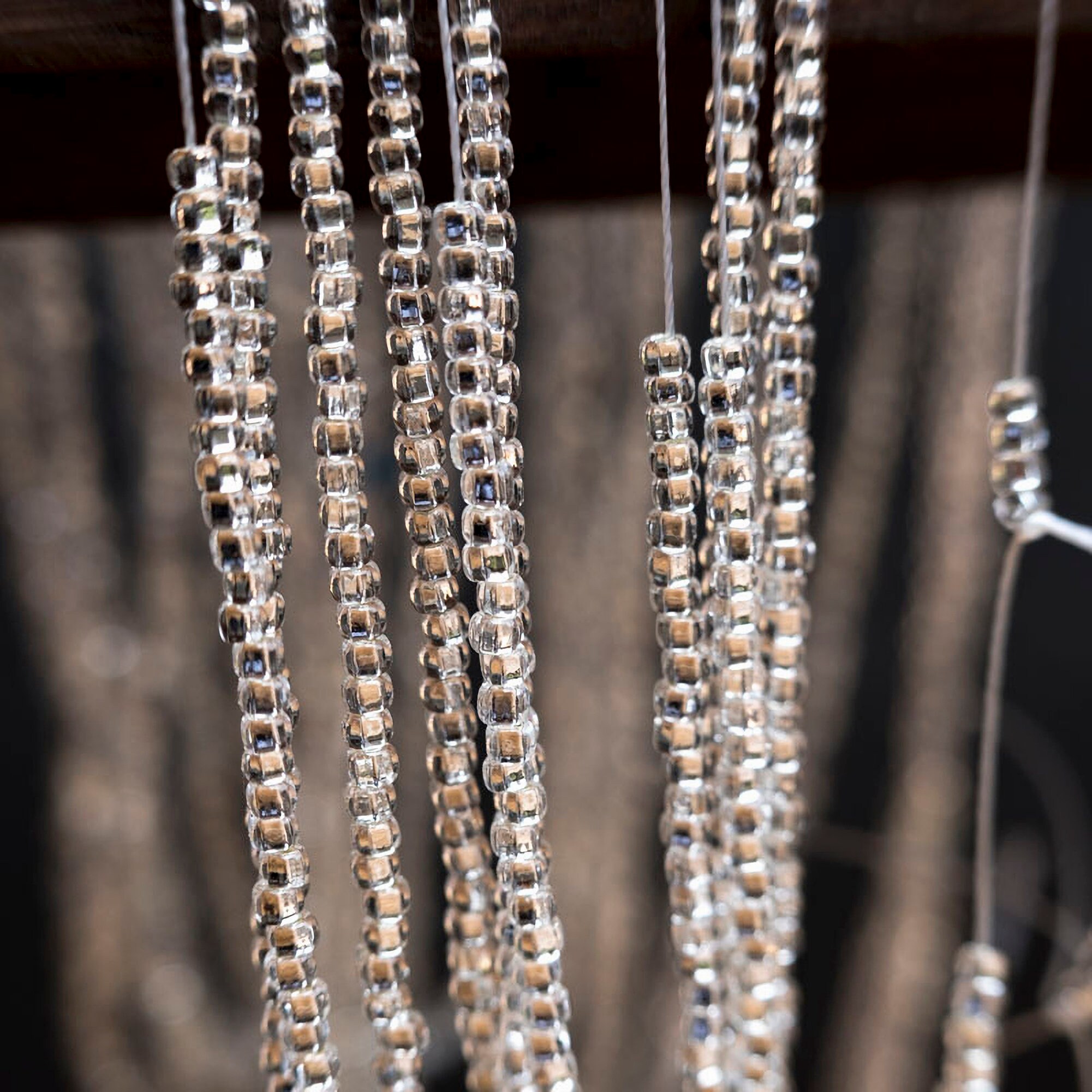 2mm clear silver beads each string 50 cm long Etsy