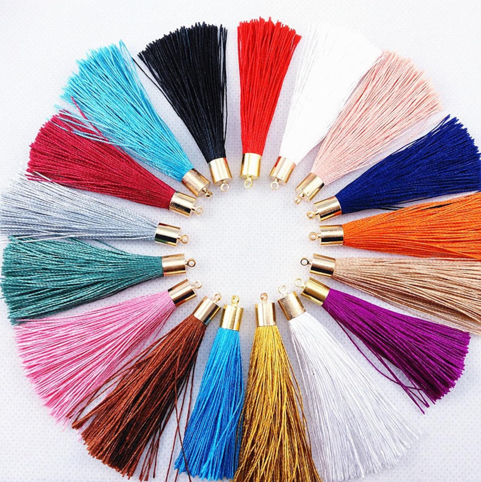 Silk Tassel 100 Pcs 6cm Decorative Tassel Tassel for Earring Etsy UK