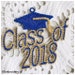 Free Standing Lace Class of 2018 gift tag machine embroidery design