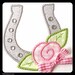 Single Horseshoe Applique Machine Embroidery Set of 2 designs Machine Embroidery Instant Download Design