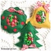 Candy Holder Machine Embroidery Christmas Set - Pine Tree, Wreath and Bell - Machine Embroidery Instant Download Design