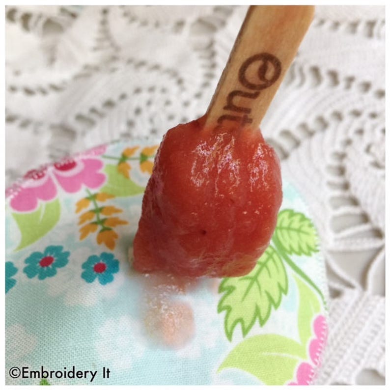 Popsicle Drip Catcher Machine Embroidery Instant Download Etsy