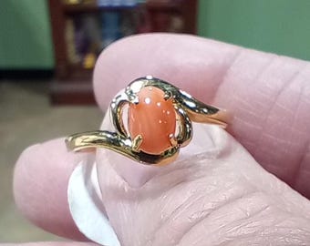 Angel Skin Coral Ring - Coral Supply Hawaii - New Old Stock!