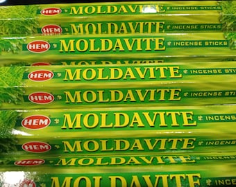 HEM - Moldavite Incense -Original Scent - First Gen- 120 stick count Discontinued Metaphysical incense hard to find - free shipping!