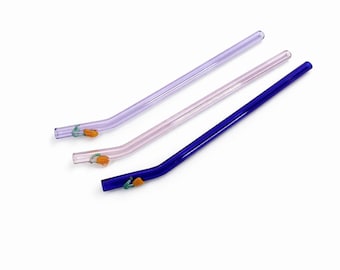 Paille de citrouille en verre