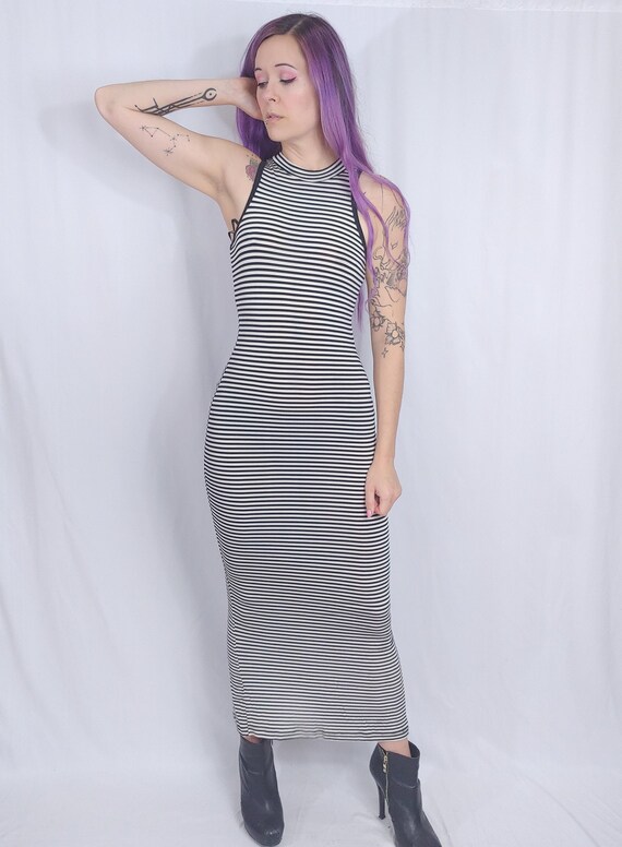 Vtg 90s Betsey Johnson Black White Striped Turtlen
