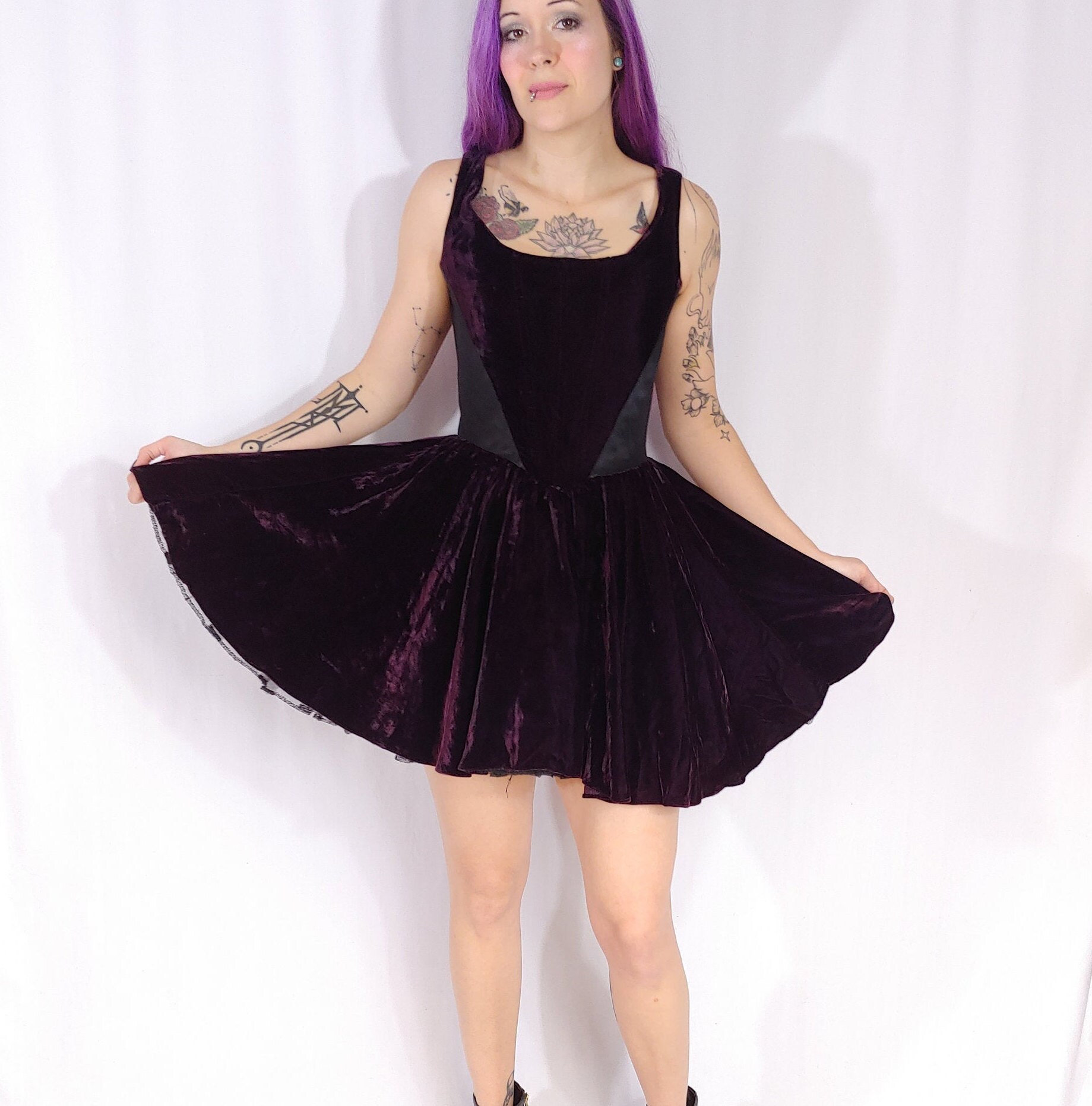 Betsey johnson purple dress sales