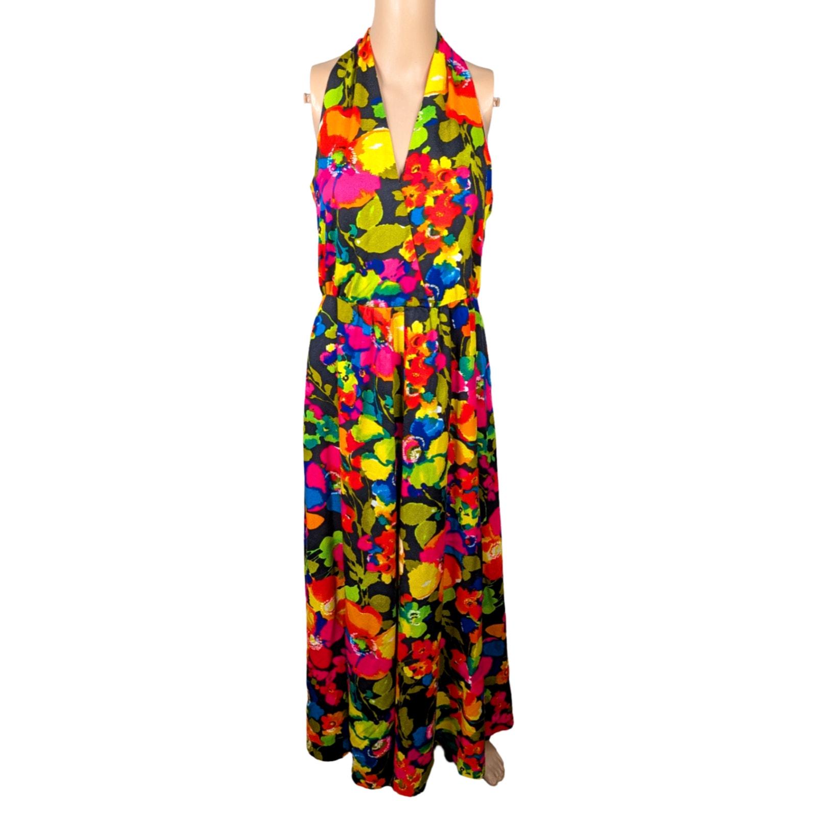 Psychedelic Dress. Halter - Etsy