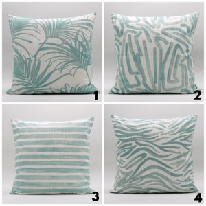 Aquamarine Couch Throw Pillows Etsy