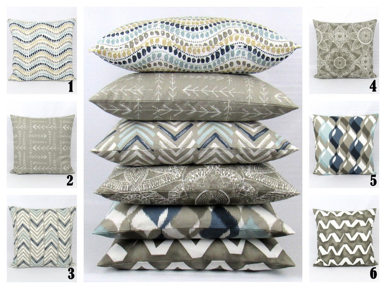 Brown Pillow Cover Gold Pillow Cover Navy Pillow Taupe Etsy