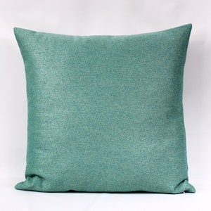 Seafoam Outdoor Pillow Cover, Solid Seafoam Outdoor Pillow Cover, Aqua Green OutdoorThrow Pillow, Patio Pillow, Porch Accent, Soft, Zipper