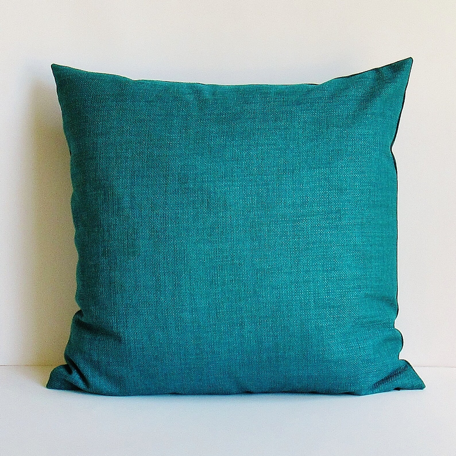 Teal Outdoor Pillow Cover Teal Porch Pillow Teal Green Deck Etsy