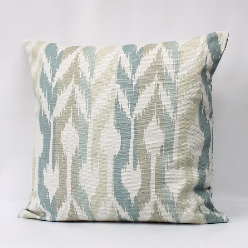 Aqua Throw Pillow Cover Neutral Pillow Cover Seafoam Throw Etsy