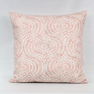 Pink Pillow Cover, Blush Pink Pillow, Blush Pillow Cover, Pink Throw Pillow Cover, Pink Cushion Cover, Blush Gray Pillow, Invisible Zipper