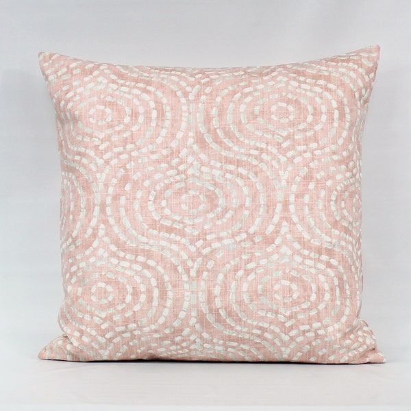 Pink Pillow Cover, Blush Pink Pillow, Blush Pillow Cover, Pink Throw Pillow Cover, Pink Cushion Cover, Blush Gray Pillow, Invisible Zipper