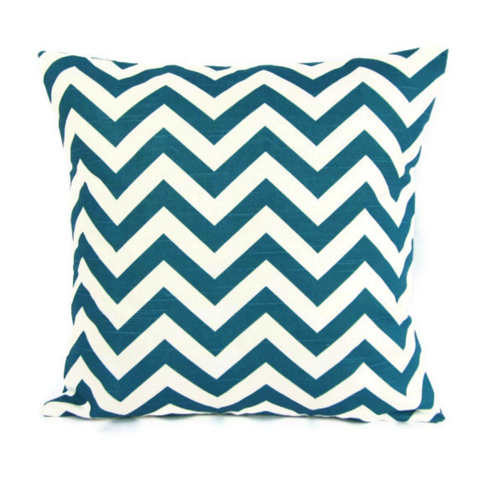 Turquoise Chevron Throw Pillow Cover Teal White Pillow Cover Etsy