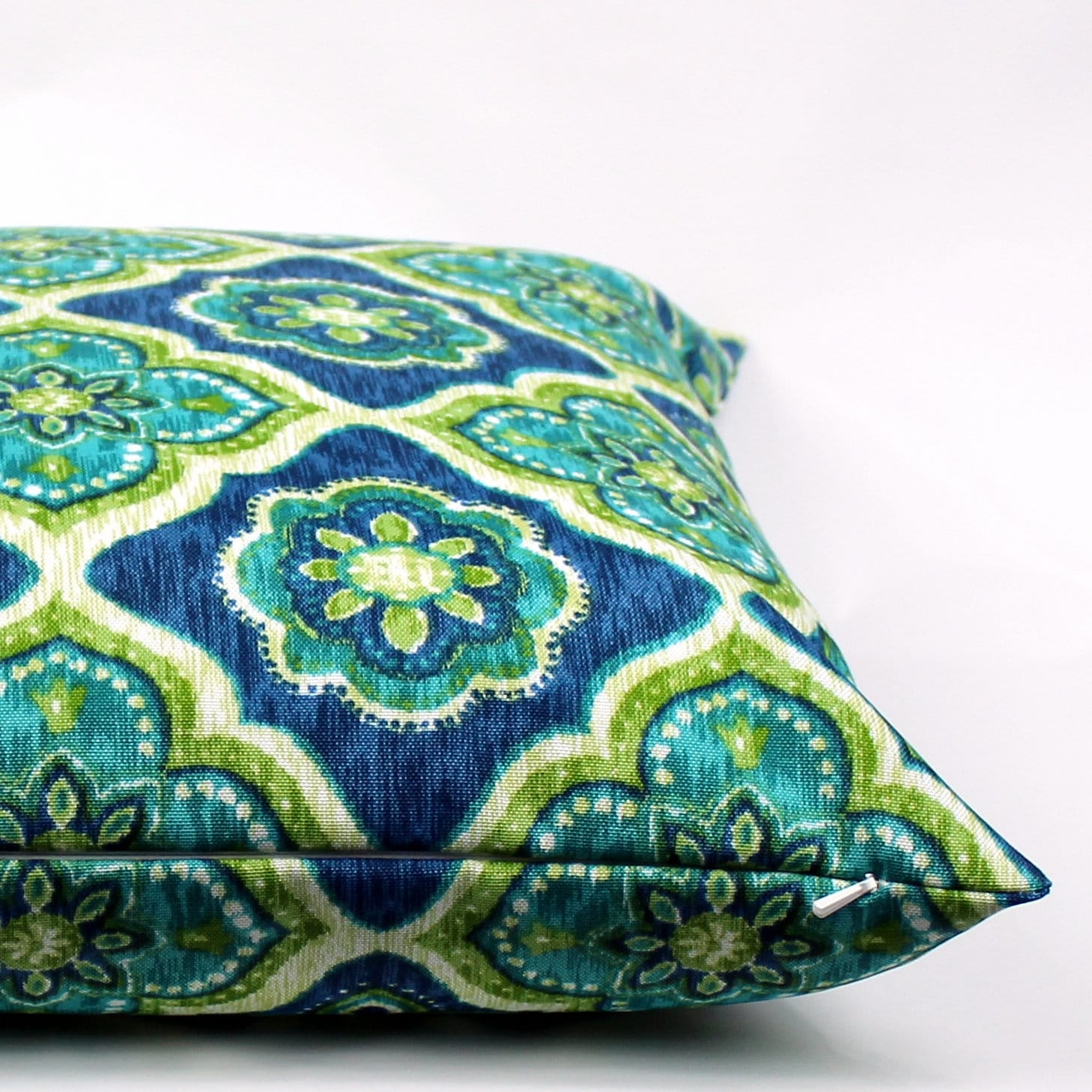 Blue Green Outdoor Pillow Cover Colorful Outdoor Pillow Etsy