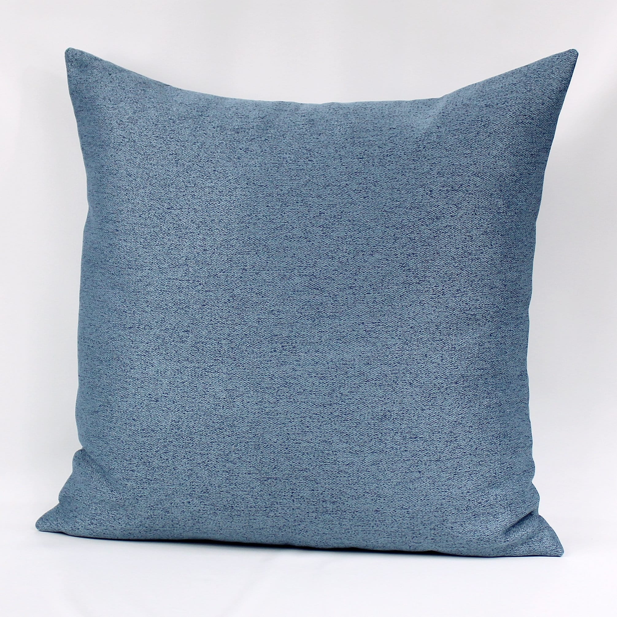 Blue Outdoor Pillow Cover Solid Blue Outdoor Pillow Cover Etsy