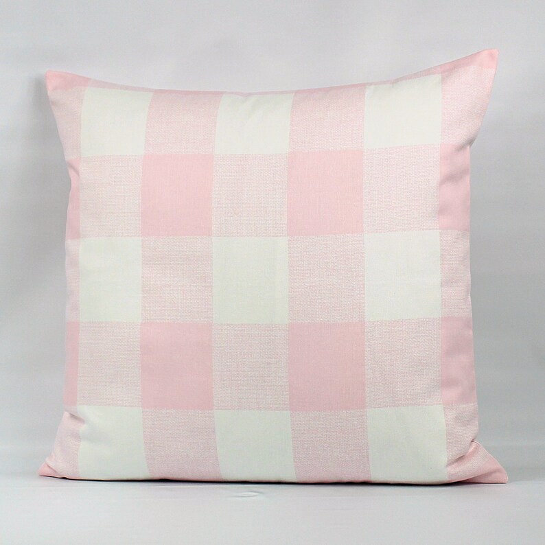 Pink Buffalo Plaid Pillow Cover Pink Buffalo Check Pillow Etsy