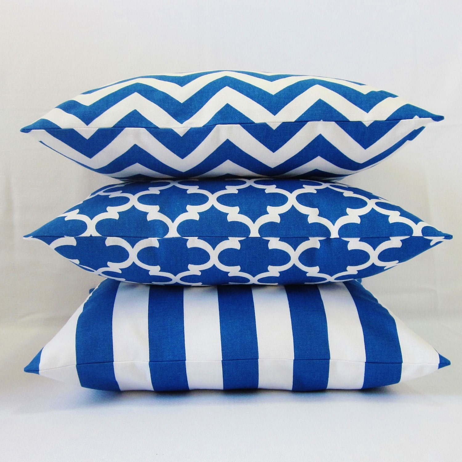 Cobalt Pillow Cover Blue Decorative Pillow Cobalt Throw Etsy