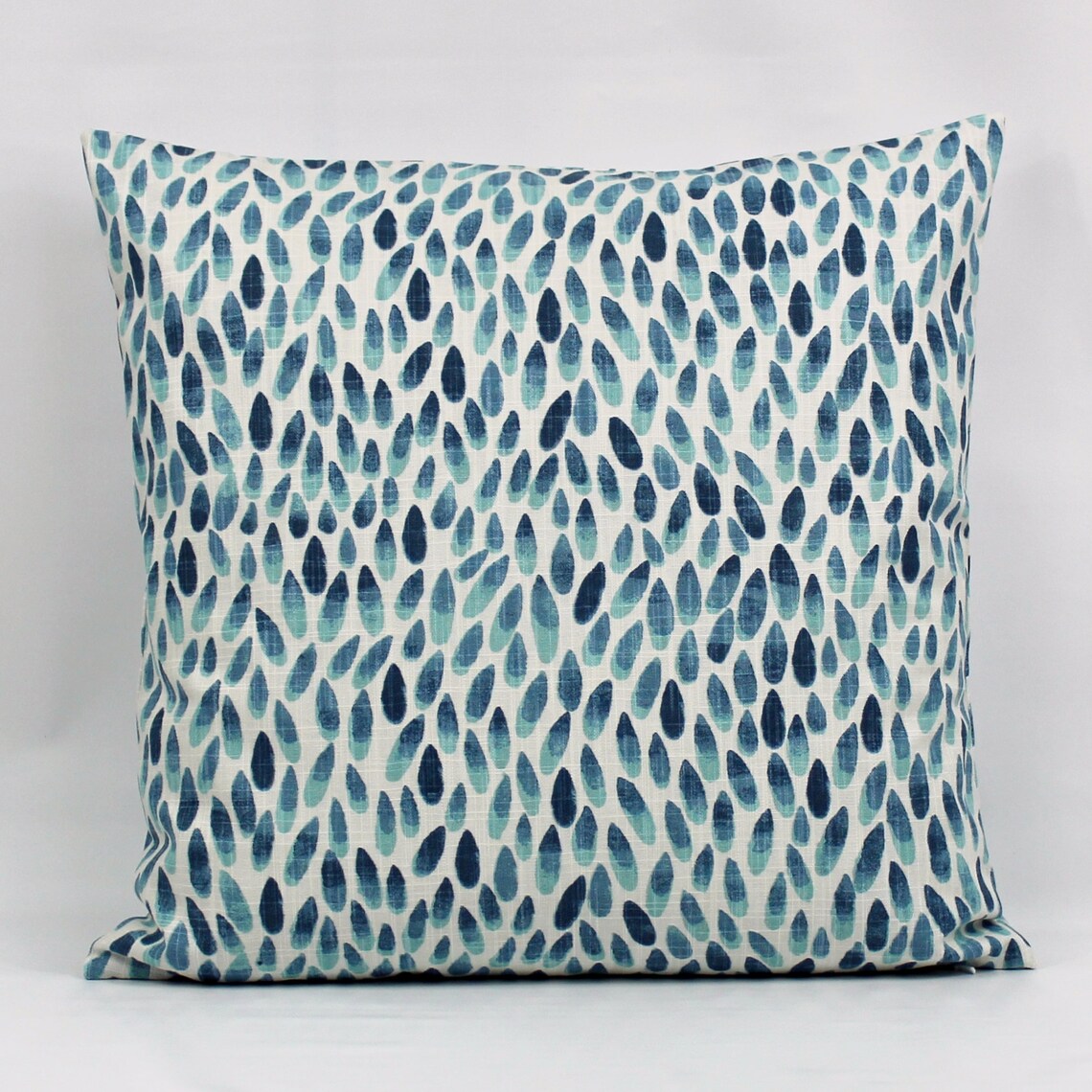 Navy Aqua Throw Pillow Cover Navy Pillow Cover Aqua Pillow Etsy