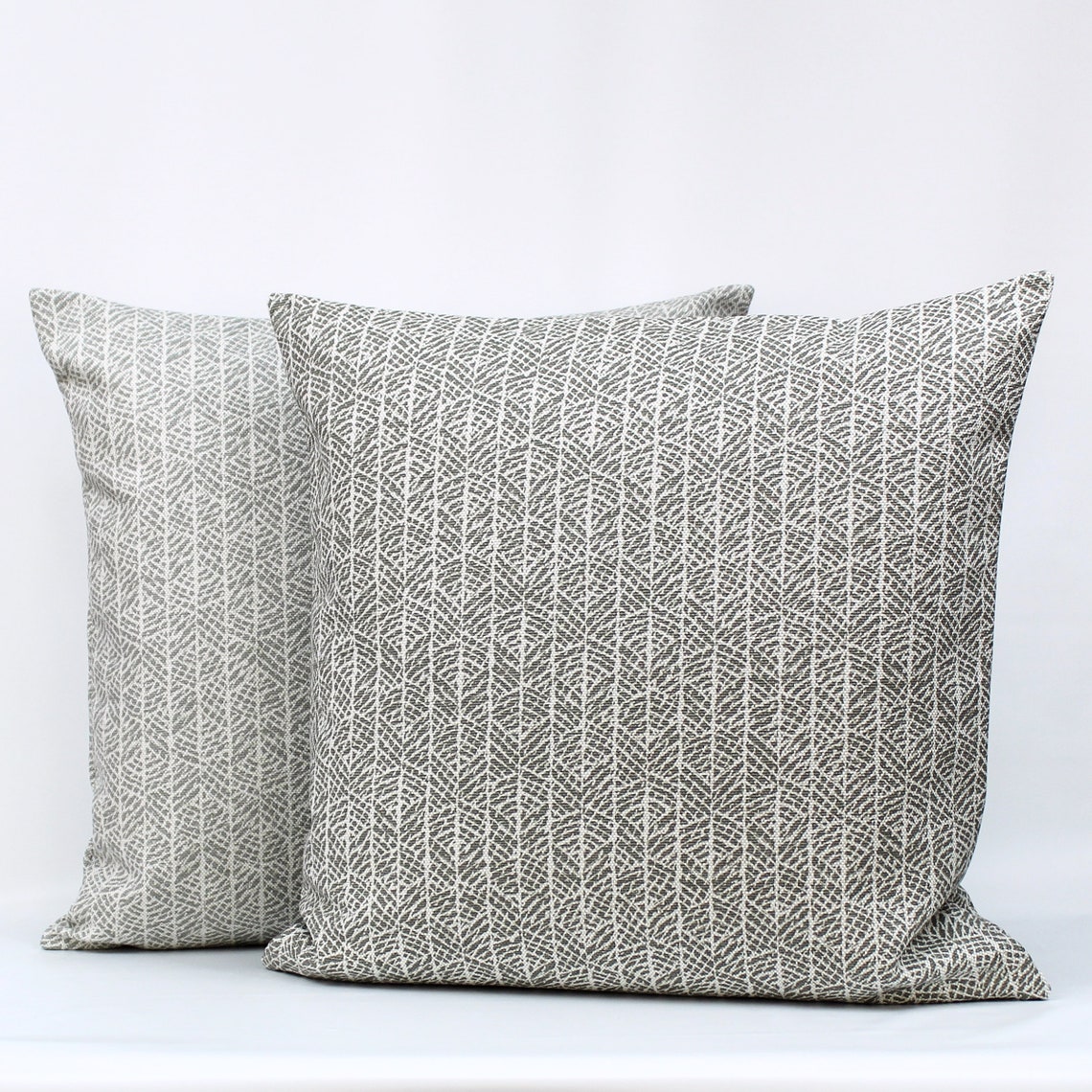 Gray Stripe Pillow Cover Gray Throw Pillow Neutral Pillow Etsy