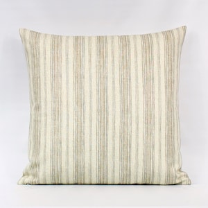 Cuscino a righe marroni, cuscino decorativo marrone, cuscino marrone chiaro, cuscini marroni, federa per cuscino beige, cuscino a righe marrone chiaro, cuscino a righe beige, cerniera
