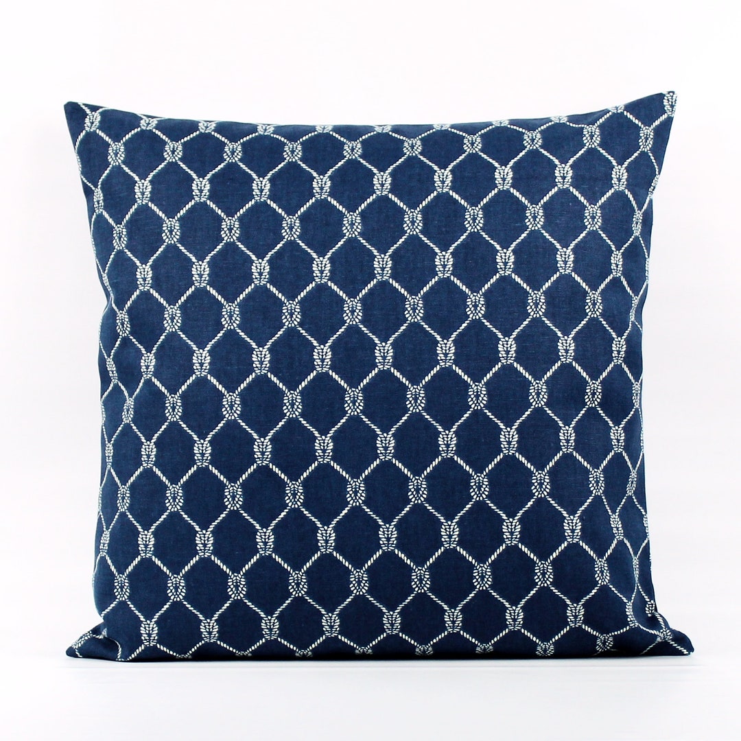 Navy Pillow Cover, Navy Blue Pillow, Navy Throw Pillow, Nautical Pillow