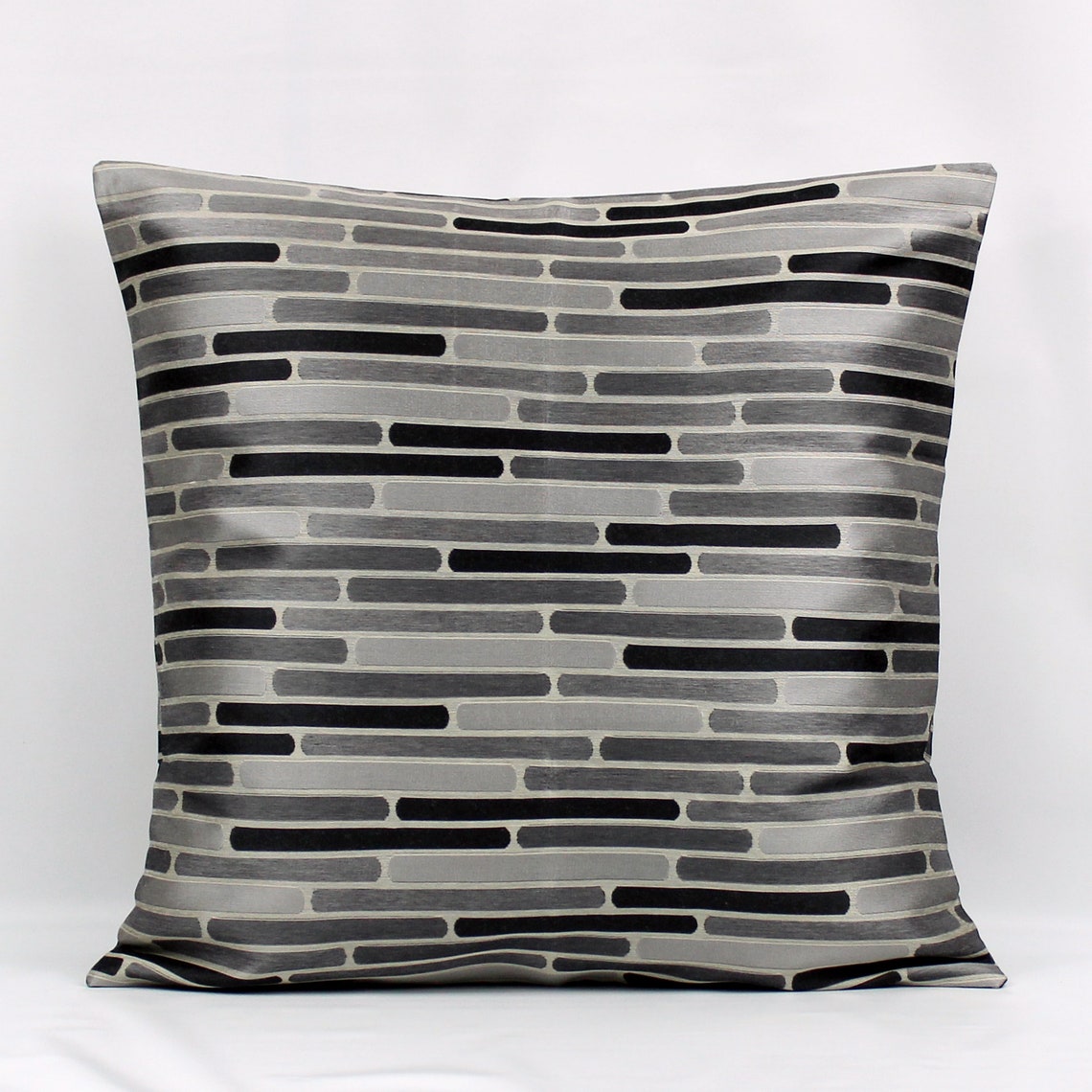 Gray Pillow Cover Gray Black Pillow Cover Gray Throw Pillow - Etsy