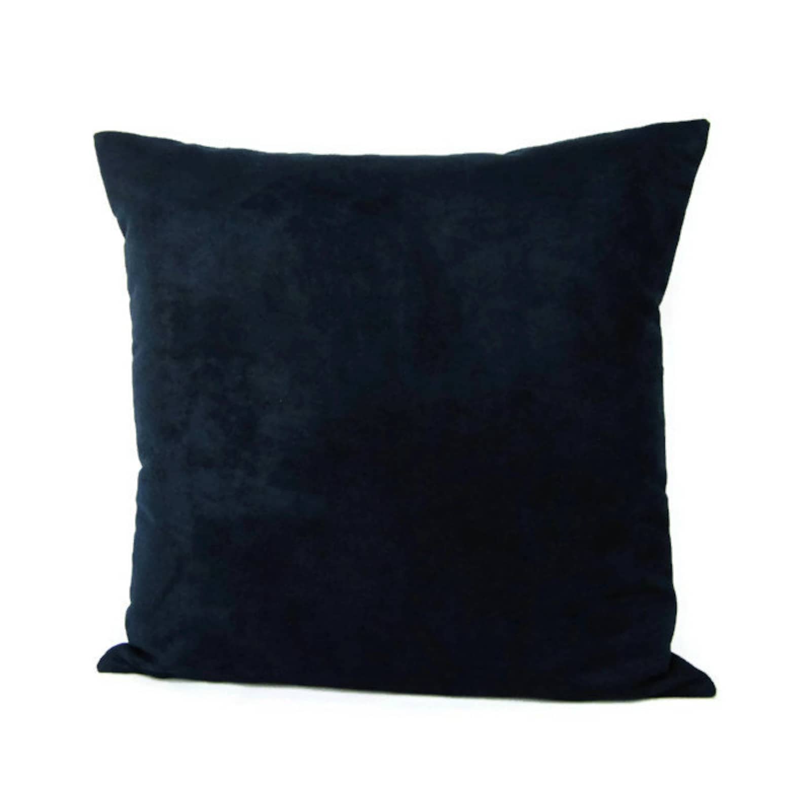 Navy Suede Pillow Cover Navy Blue Pillow Indigo Pillow Navy Etsy