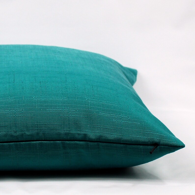 Teal Outdoor Pillow Cover Teal Green Outdoor Accent Pillow Etsy