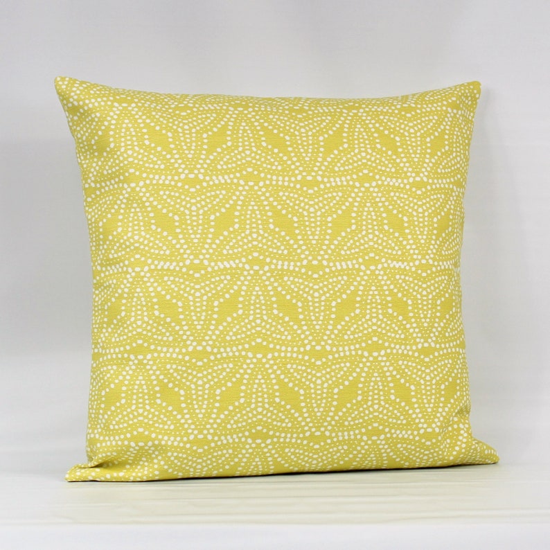 Yellow Geometric Throw Pillow Cover Yellow Pillow Yellow Etsy