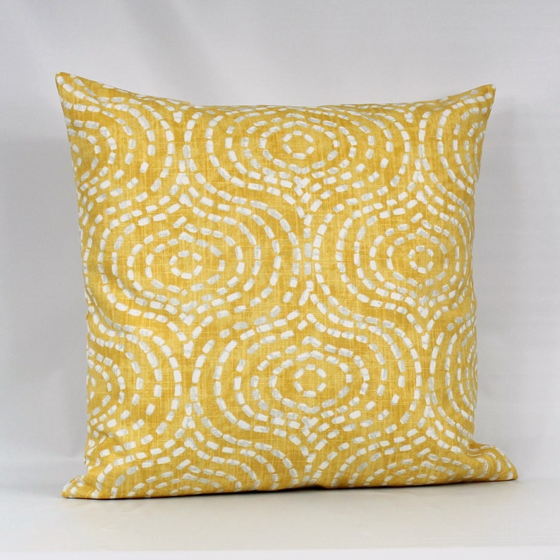 Yellow Pillow Cover Yellow Decorative Pillow Yellow Throw Etsy