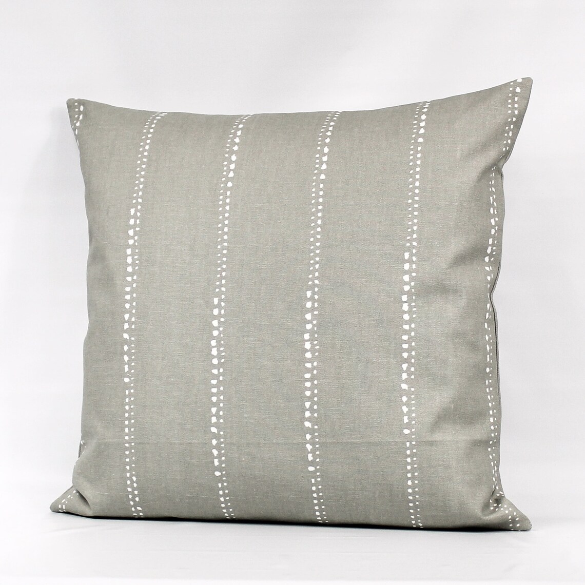 Gray Stripe Throw Pillow Taupe Pillow Cover Taupey Gray Etsy