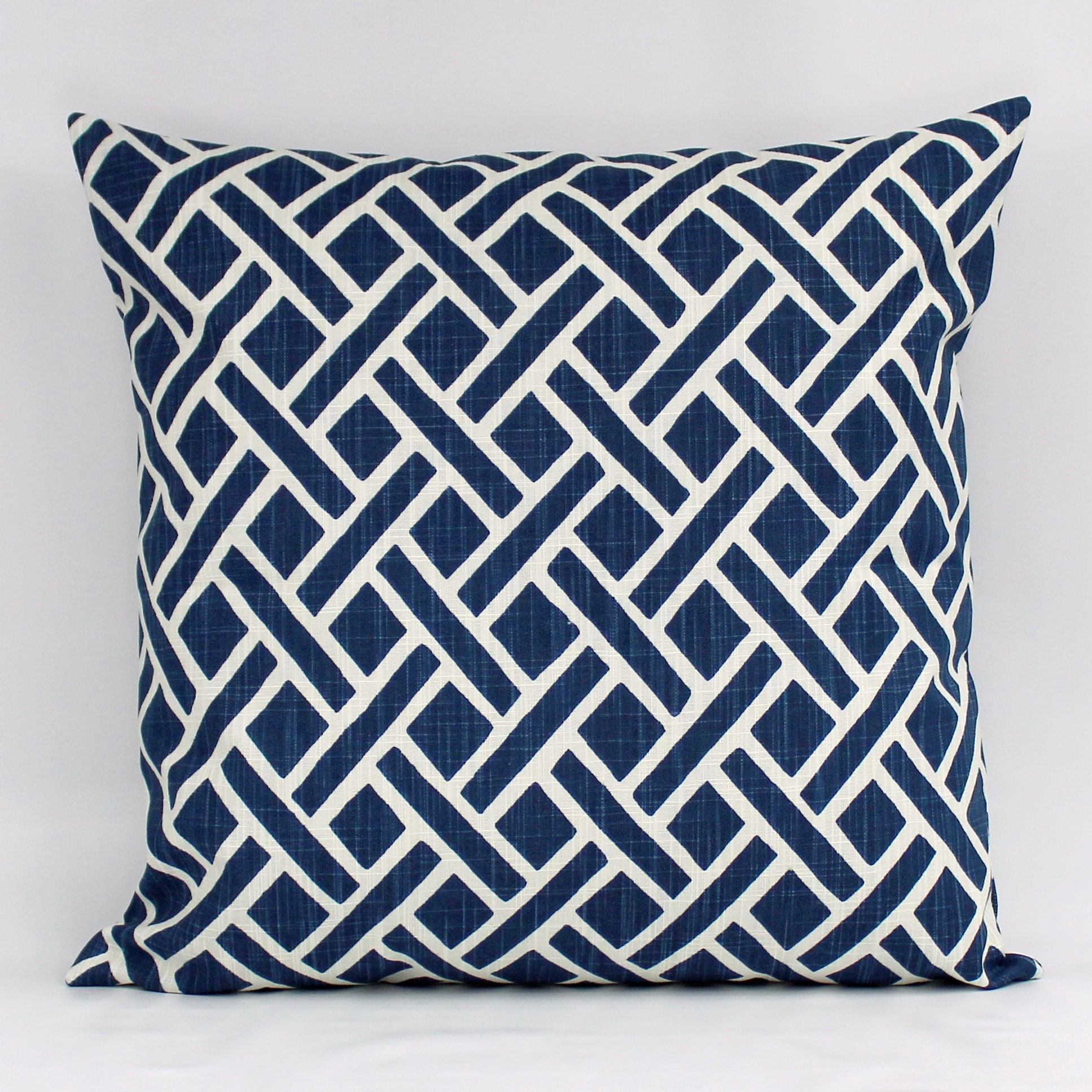 Navy Bed Pillows Etsy