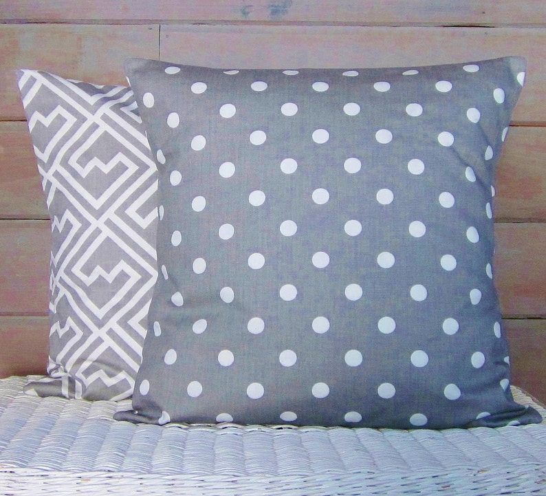 Gray Chevron Pillow Cover Decorative Throw Accent Sofa Bed Etsy