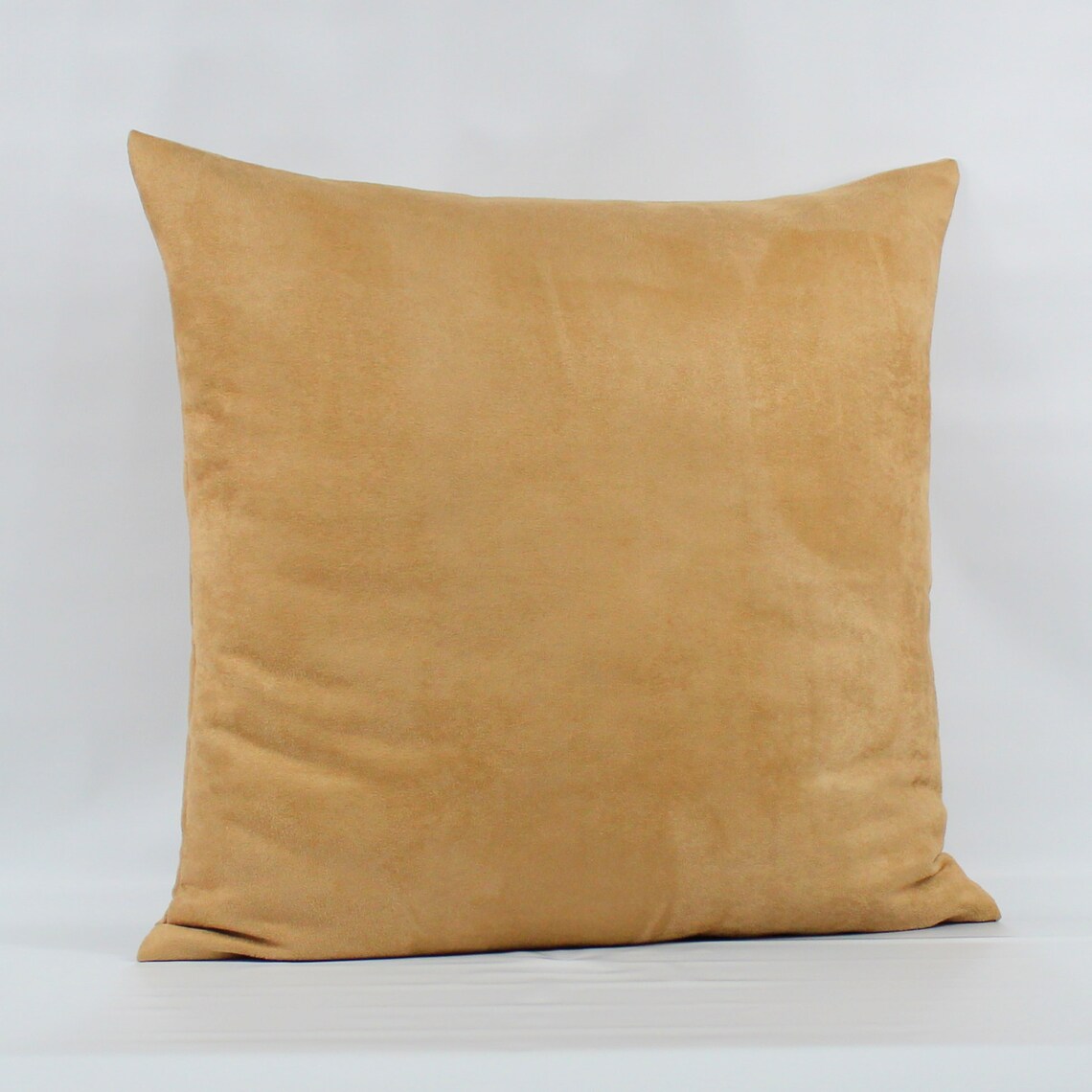 Brown Suede Pillow Cover Golden Brown Pillow Camel Suede Etsy