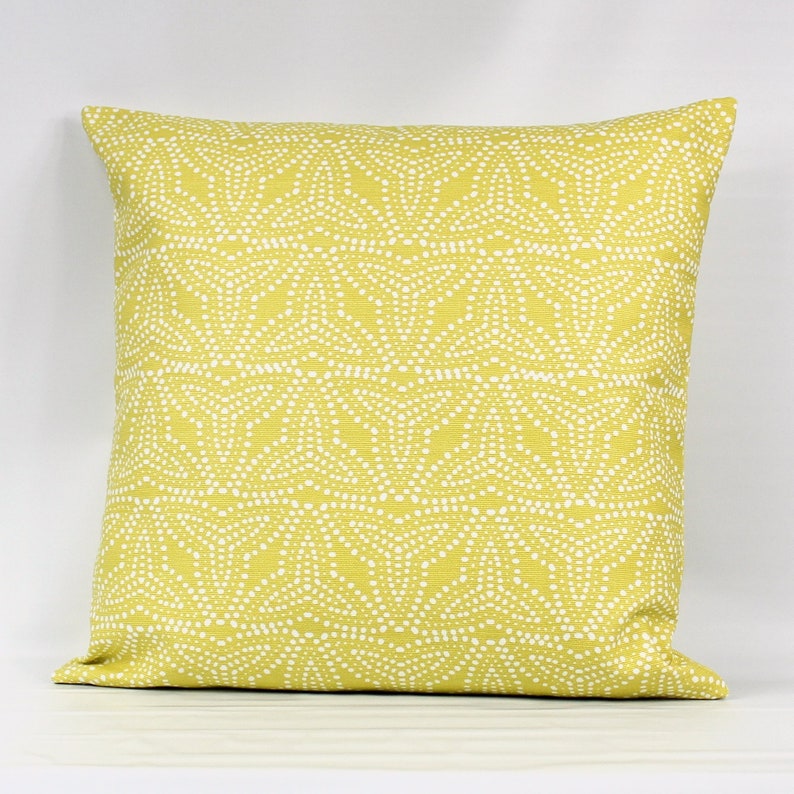 Yellow Geometric Throw Pillow Cover Yellow Pillow Yellow Etsy