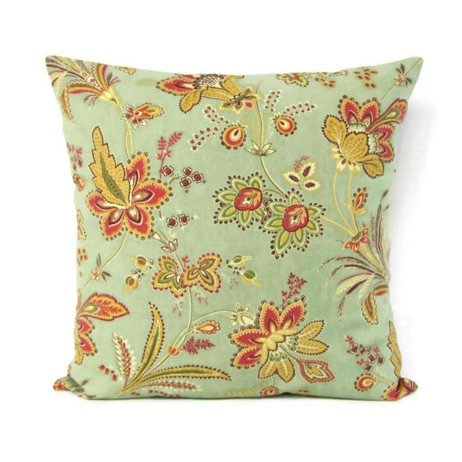 Sage Floral Pillow Cover Sage Green Pillow Green Cushion Etsy