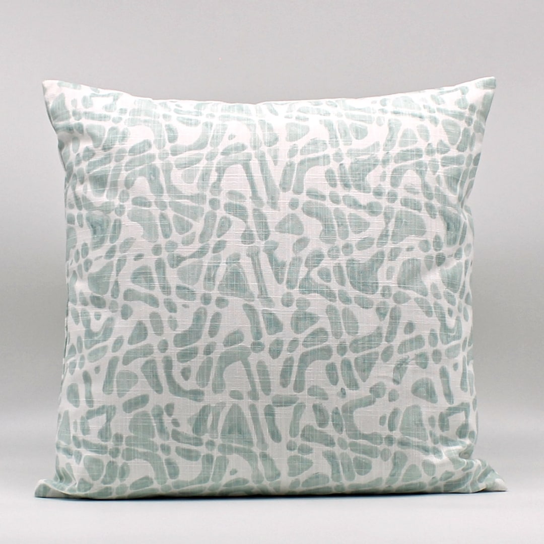 Aqua Green Throw Pillow Cover, Seafoam Home Decor, Spa Green Pillow