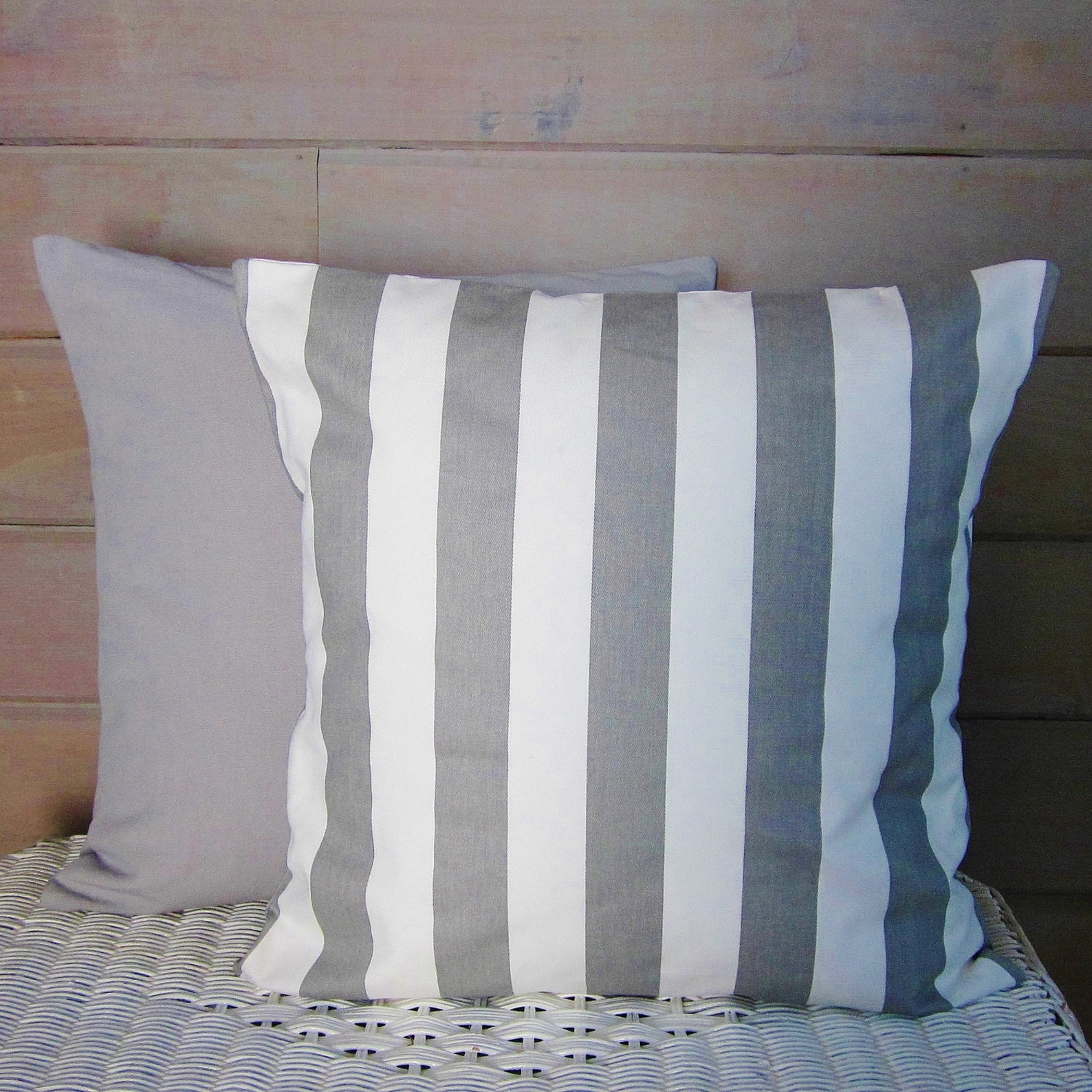 Gray Throw Pillow Cover Gray White Decorative Pillow Gray Etsy