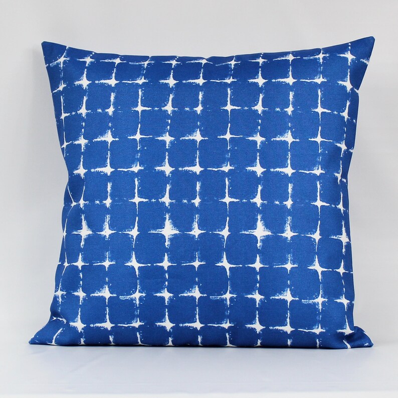 Royal Blue Outdoor Pillow Cover Blue Outdoor Cushion Cobalt Etsy