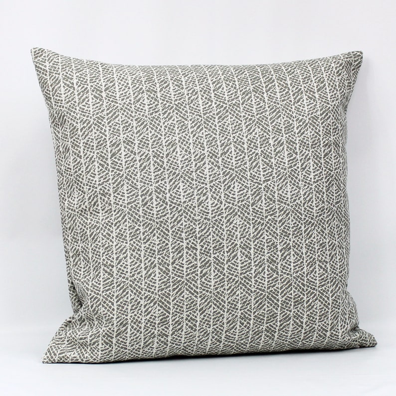 Gray Stripe Pillow Cover Gray Throw Pillow Neutral Pillow Etsy